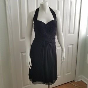 Tadashi 100% Silk Halter Dress